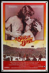 s673 STAR IS BORN one-sheet movie poster '77 Kristofferson, Streisand
