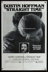 s686 STRAIGHT TIME one-sheet movie poster '78 Dustin Hoffman, Russell