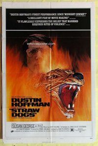 s688 STRAW DOGS style D one-sheet movie poster '72 Dustin Hoffman, George