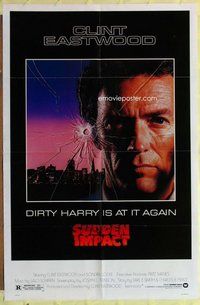 s694 SUDDEN IMPACT one-sheet movie poster '83 Clint Eastwood, Dirty Harry
