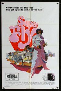 s701 SUPER FLY one-sheet movie poster '72 O'Neal, classic blaxploitation!