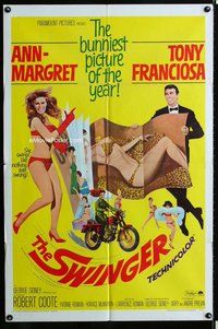 s708 SWINGER one-sheet movie poster '66 sexy Ann-Margret, Tony Franciosa