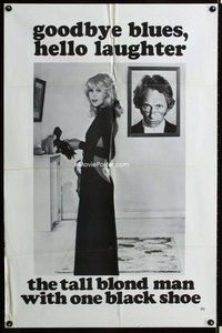 s713 TALL BLOND MAN WITH ONE BLACK SHOE one-sheet movie poster '72