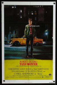 s717 TAXI DRIVER one-sheet movie poster '76 Robert De Niro, Scorsese