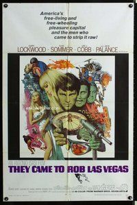 s728 THEY CAME TO ROB LAS VEGAS one-sheet movie poster '68 Gary Lockwood