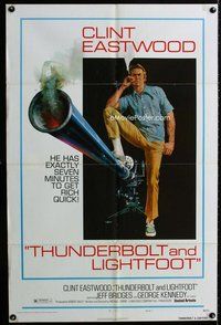 s738 THUNDERBOLT & LIGHTFOOT style C one-sheet movie poster '74 Eastwood