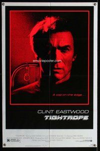 s739 TIGHTROPE one-sheet movie poster '84 Clint Eastwood is on the edge!