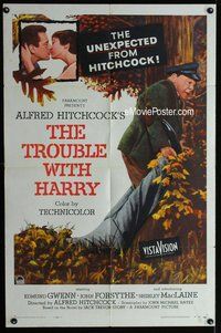 s766 TROUBLE WITH HARRY one-sheet movie poster '55 Alfred Hitchcock