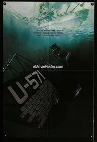 s778 U-571 DS one-sheet movie poster '00 McConaughey, cool submarine!
