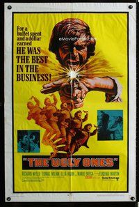 s780 UGLY ONES one-sheet movie poster '68 cool spaghetti western!