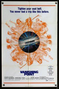 s792 VANISHING POINT one-sheet movie poster '71 car chase cult classic!