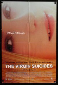 s797 VIRGIN SUICIDES one-sheet movie poster '99 Sofia Coppola, Kirstin Dunst