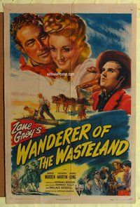 s799 WANDERER OF THE WASTELAND one-sheet movie poster '45 Zane Grey