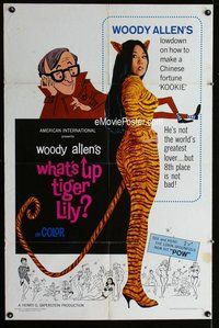 s810 WHAT'S UP TIGER LILY one-sheet movie poster '66 Woody Allen spoof!