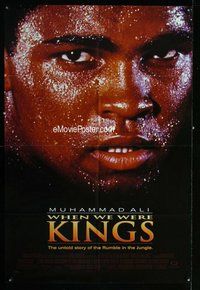 s812 WHEN WE WERE KINGS one-sheet movie poster '97 Muhammad Ali, boxing!