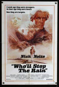 s822 WHO'LL STOP THE RAIN one-sheet movie poster '78 Nick Nolte, Weld