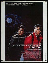 t005 AMERICAN WEREWOLF IN LONDON Thirty by Forty movie poster '81 John Landis