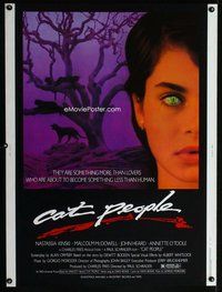 t019 CAT PEOPLE Thirty by Forty movie poster '82 feline Nastassja Kinski!