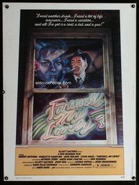t034 FAREWELL MY LOVELY Thirty by Forty movie poster '75 Mitchum, McMacken art!
