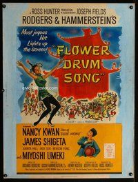 t038 FLOWER DRUM SONG Thirty by Forty movie poster '62 Nancy Kwan, Shigeta