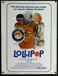 t040 FOREVER YOUNG FOREVER FREE Thirty by Forty movie poster '76 Lollipop!