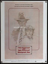 t126 HONKYTONK MAN Thirty by Forty movie poster '82 Clint & Kyle Eastwood!