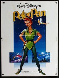 t079 PETER PAN Thirty by Forty movie poster R82 Walt Disney classic!
