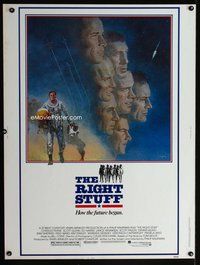 t088 RIGHT STUFF Thirty by Forty movie poster '83 first astronauts, Jung art!
