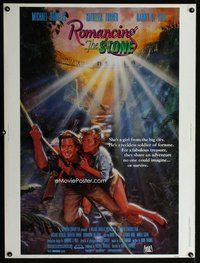 t093 ROMANCING THE STONE Thirty by Forty movie poster '84 Robert Zemeckis