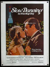 t098 SLOW DANCING IN THE BIG CITY Thirty by Forty movie poster '78 Sorvino