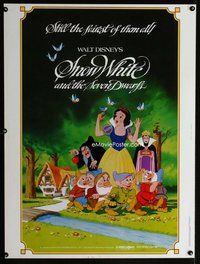 t099 SNOW WHITE & THE SEVEN DWARFS Thirty by Forty movie poster R83 Disney
