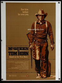 t111 TOM HORN Thirty by Forty movie poster '80 full length Steve McQueen!