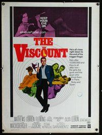 t117 VISCOUNT Thirty by Forty movie poster '67 Kerwin Mathews, Edmond O'Brien