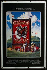 t128 BRONCO BILLY Forty by Sixty movie poster '80 Clint Eastwood, Sondra Locke