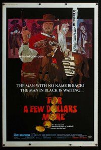 t132 FOR A FEW DOLLARS MORE Forty by Sixty movie poster '67 Clint Eastwood