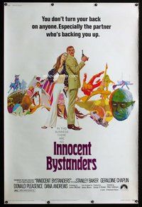 t165 INNOCENT BYSTANDERS Forty by Sixty movie poster '72 Robert McGinnis art!