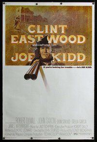 t138 JOE KIDD Forty by Sixty movie poster '72 Clint Eastwood, John Sturges