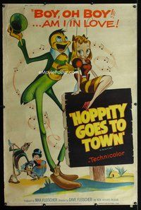 t171 MR BUG GOES TO TOWN Forty by Sixty movie poster R59 Fleischer, Hoppity!