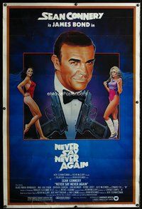t172 NEVER SAY NEVER AGAIN Forty by Sixty movie poster '83 Sean Connery, Bond
