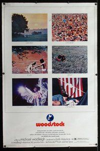 t199 WOODSTOCK Forty by Sixty movie poster '70 classic rock & roll concert!