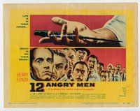w044 12 ANGRY MEN movie title lobby card '57 Henry Fonda, Sidney Lumet