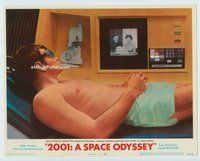 w286 2001 A SPACE ODYSSEY movie lobby card #1 '68 Gary Lockwood c/u!