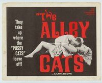 w213 ALLEY CATS movie title lobby card '68 Radley Metzger sex & violence!