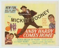 w050 ANDY HARDY COMES HOME movie title lobby card '58 Mickey Rooney & son!