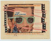 w057 BIG KNIFE movie title lobby card '55 Jack Palance, Robert Aldrich