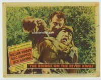 w308 BRIDGE ON THE RIVER KWAI movie lobby card #3 '58 William Holden
