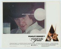 w314 CLOCKWORK ORANGE movie lobby card #7 '72 Kubrick, McDowell