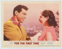 w345 FOR THE FIRST TIME movie lobby card #6 '59 Mario Lanza close up!