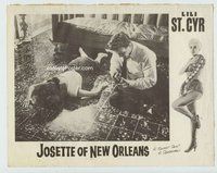 w237 JOSETTE OF NEW ORLEANS #3 movie lobby card '50s sexy girl murdered