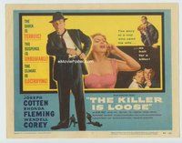 w114 KILLER IS LOOSE movie title lobby card '56 Budd Boetticher, Cotten